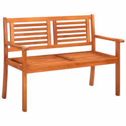 Panchina da Giardino 2Posti e Cuscino 120cm Massello Eucaliptocod mxl 96474 - Vista aggiuntiva 2