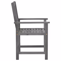 VidaXL 3061230 sedia da esterno Terrazzo Seduta imbottita Legno di acacia Grigio - Vista aggiuntiva 6