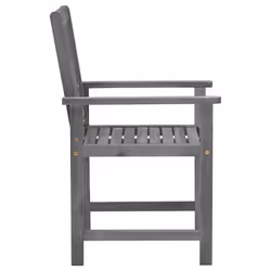 VidaXL 3061238 sedia da esterno Terrazzo Seduta imbottita Legno di acacia Grigio - Vista aggiuntiva 6