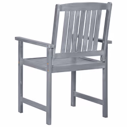 VidaXL 3061274 sedia da esterno Terrazzo Seduta imbottita Legno di acacia Grigio - Vista aggiuntiva 6