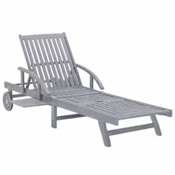 VidaXL 3061331 sedia da esterno Salone Seduta imbottita Legno di acacia Crema, Grigio - Vista aggiuntiva 5