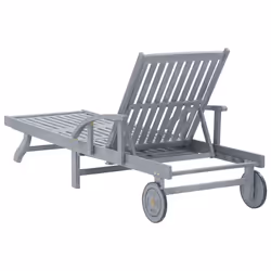 VidaXL 3061333 sedia da esterno Salone Seduta imbottita Legno di acacia Blu, Grigio - Vista aggiuntiva 6