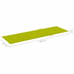 VidaXL 3061370 sedia da esterno Salone Seduta imbottita Legno di acacia Verde, Grigio - Vista aggiuntiva 7