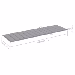 VidaXL 3061390 sedia da esterno Salone Seduta imbottita Legno di acacia Grigio - Vista aggiuntiva 7