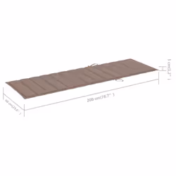 VidaXL 3061397 sedia da esterno Salone Seduta imbottita Legno di acacia Grigio, Grigio talpa - Vista aggiuntiva 7