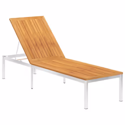 VidaXL 3061469 sedia da esterno Salone Seduta imbottita Legno di acacia, Acciaio inox Verde