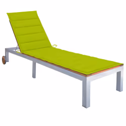 VidaXL 3061553, Salone, Seduta imbottita, Legno di acacia, Acciaio galvanizzato, Verde, Poliestere, 2070 mm