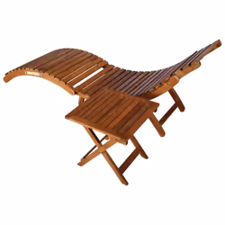 VidaXL 3061593 sedia da esterno Salone Seduta imbottita Legno di acacia Rosso