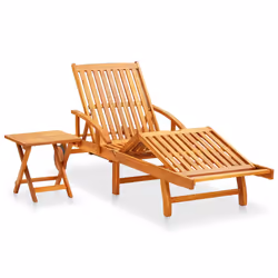 VidaXL 3061624 sedia da esterno Salone Seduta imbottita Legno di acacia Nero