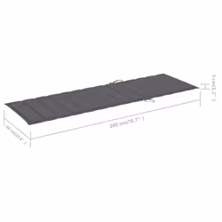 VidaXL 3061632 sedia da esterno Salone Seduta imbottita Bamboo Antracite - Vista aggiuntiva 7