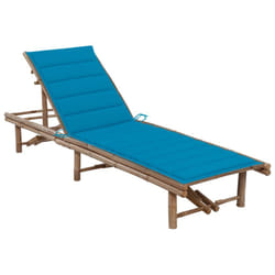 VidaXL 3061636 sedia da esterno Salone Seduta imbottita Bamboo Blu