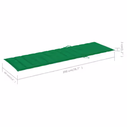 VidaXL 3061637 sedia da esterno Salone Seduta imbottita Bamboo Verde - Vista aggiuntiva 7