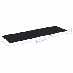 VidaXL 3061639 sedia da esterno Salone Seduta imbottita Bamboo Nero - Vista aggiuntiva 7