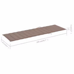 VidaXL 3061640 sedia da esterno Salone Seduta imbottita Bamboo Grigio talpa - Vista aggiuntiva 7