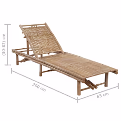 VidaXL 3061643 sedia da esterno Salone Seduta imbottita Bamboo Verde - Vista aggiuntiva 6