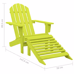 VidaXL 315866 sedia da esterno Terrazzo Seduta imbottita Legno di pino Verde - Vista aggiuntiva 8