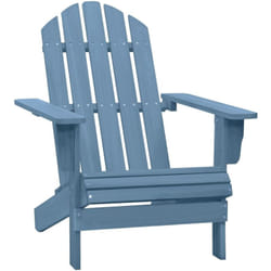 Vidaxl - Sedia Giardino Adirondack in Legno Massello di Abete Blu