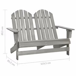VidaXL 315900 sedia da esterno Terrazzo Seduta imbottita Legno di pino Grigio - Vista aggiuntiva 6