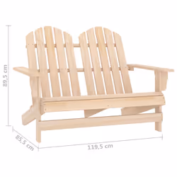 VidaXL 315902 sedia da esterno Terrazzo Seduta imbottita Legno di pino - Vista aggiuntiva 6