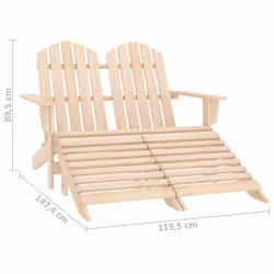 VidaXL 315912 sedia da esterno Terrazzo Seduta imbottita Legno di pino - Vista aggiuntiva 8
