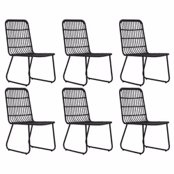 vidaXL Set da Pranzo da Giardino 7 pz in Polyrattan e Vetro - Vista aggiuntiva 3