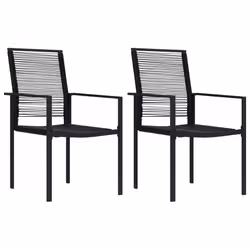 VidaXL 3060255 set mobili da esterno Nero - Vista aggiuntiva 2