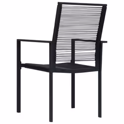 VidaXL 3060255 set mobili da esterno Nero - Vista aggiuntiva 6