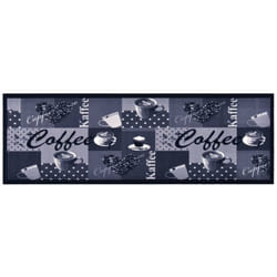 Vidaxl - Tappetino da Cucina Lavabile Caffè Blu 60x300 cm 4834