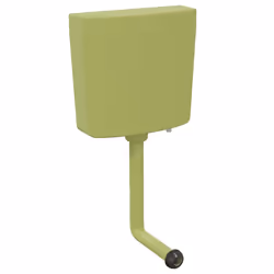 vidaXL Sciacquone WC con Ingresso Acqua dal Basso 3/6 L Verde Oliva - Vista aggiuntiva 2