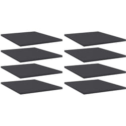 Ripiani per Libreria 8pz Grigi 40x50x1,5cm in Legno Multistrato Vidaxl 23050