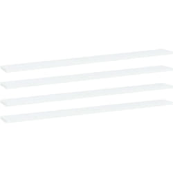 Ripiani per Libreria 4pz Bianchi 100x10x1,5cm Legno Multistrato Vidaxl 959969