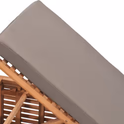 VidaXL 316038 sedia da esterno Salone Seduta imbottita Poliestere, Teak Grigio - Vista aggiuntiva 7