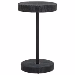 vidaXL Set Bar da Giardino 3 pz con Cuscini Polyrattan Nero - Vista aggiuntiva 3