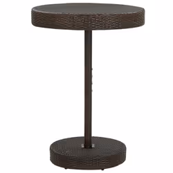 vidaXL Set da Bar da Giardino 5 pz con Cuscini in Polyrattan Marrone - Vista aggiuntiva 3