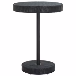 vidaXL Set Bar da Giardino 5 pz con Cuscini Polyrattan Nero - Vista aggiuntiva 3
