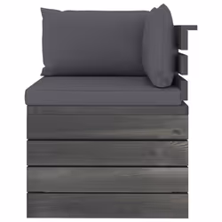 VidaXL 3061647 panca da esterno Legno, Tessuto, Poliestere