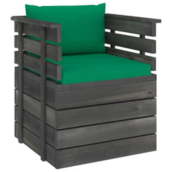 VidaXL 3061652 panca da esterno Legno, Tessuto, Poliestere
