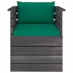 VidaXL 3061652 panca da esterno Legno, Tessuto, Poliestere
