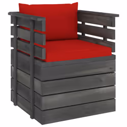 VidaXL 3061653, Legno, Tessuto, Poliestere, Adulti e bambini, 6 cm, 60 cm, 60 cm