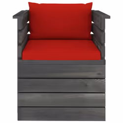 VidaXL 3061653 panca da esterno Legno, Tessuto, Poliestere