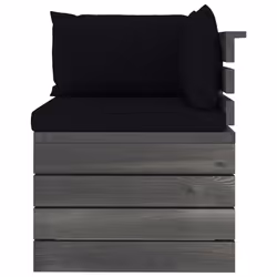VidaXL 3061654 panca da esterno Legno, Tessuto, Poliestere