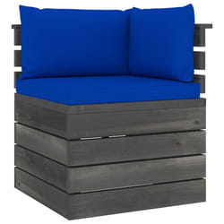 VidaXL 3061657 panca da esterno Legno, Tessuto, Poliestere