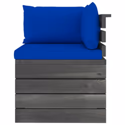 VidaXL 3061657 panca da esterno Legno, Tessuto, Poliestere