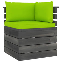 VidaXL 3061658 panca da esterno Legno, Tessuto, Poliestere