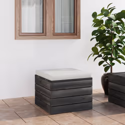 VidaXL 3061709 panca da esterno Legno, Tessuto, Poliestere