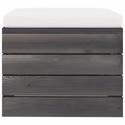 VidaXL 3061709 panca da esterno Legno, Tessuto, Poliestere