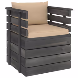 VidaXL 3061722, Legno, Tessuto, Poliestere, Adulti e bambini, 6 cm, 60 cm, 60 cm
