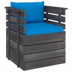 VidaXL 3061723, Legno, Tessuto, Poliestere, Adulti e bambini, 6 cm, 60 cm, 60 cm