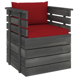 VidaXL 3061728 panca da esterno Legno, Tessuto, Poliestere