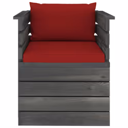 VidaXL 3061728 panca da esterno Legno, Tessuto, Poliestere